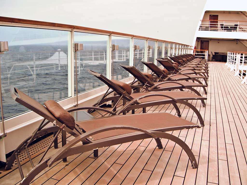 Deck of Seabourn Sojourn