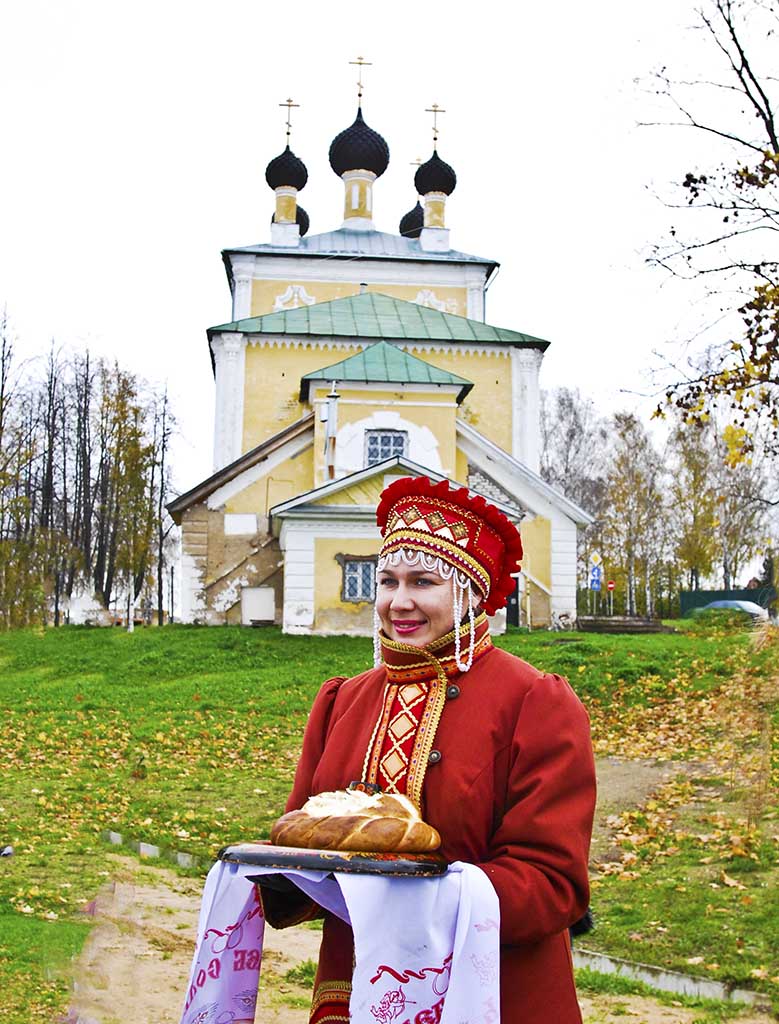 Greeting party in Uglich Russia