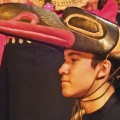 Mask on performer in Hoonah Alaska