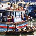 River ships on Mekong
