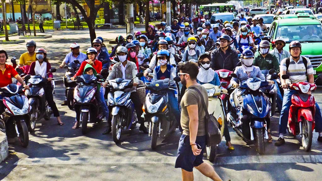 Intersection in Saigon